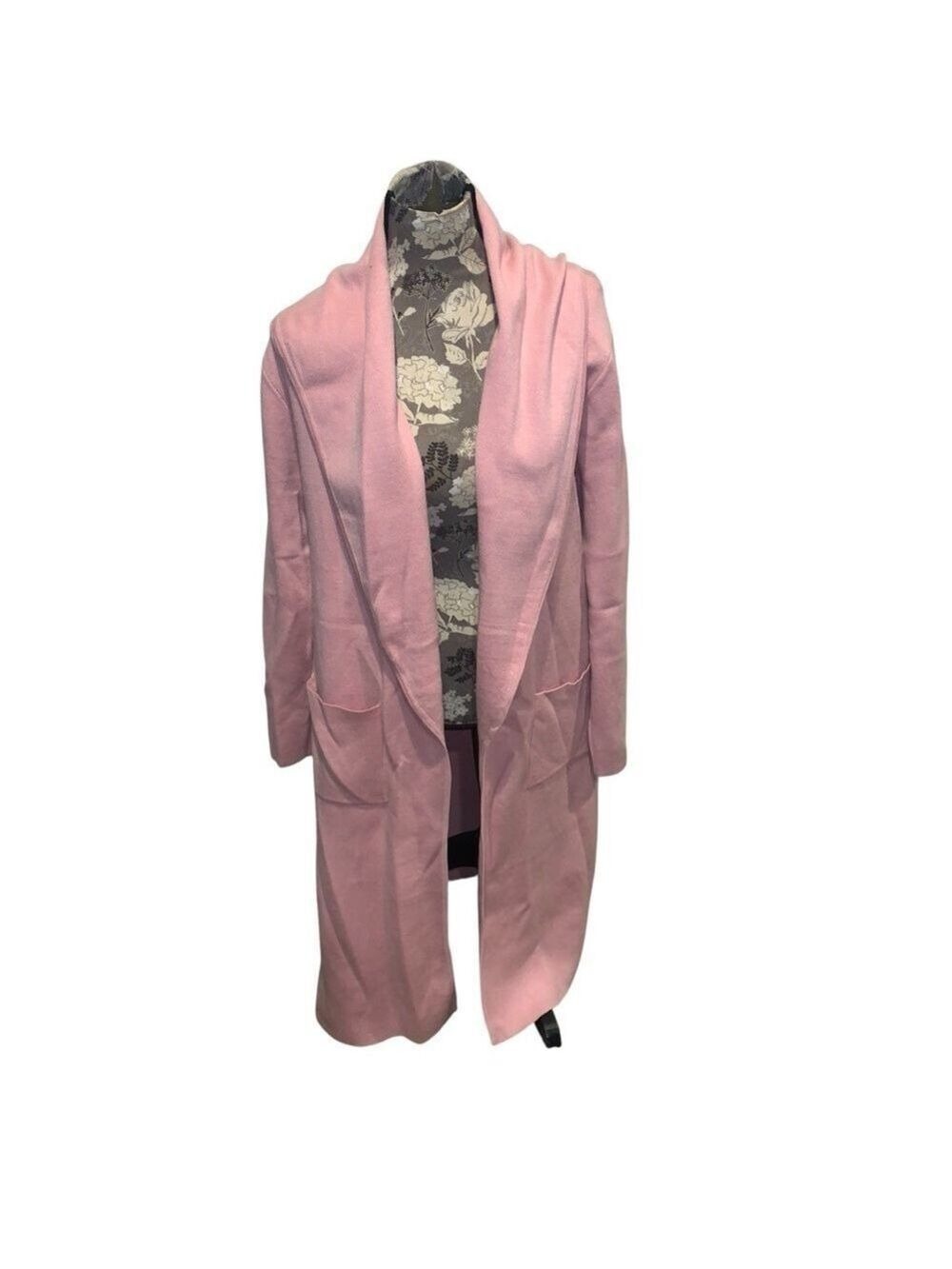 MAXSPORT Pink Sweater Coat with pockets size large NWT